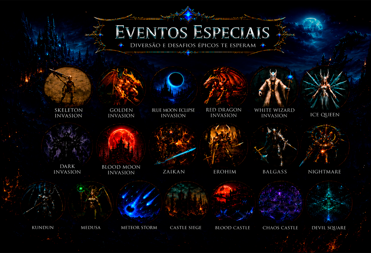Eventos especiais