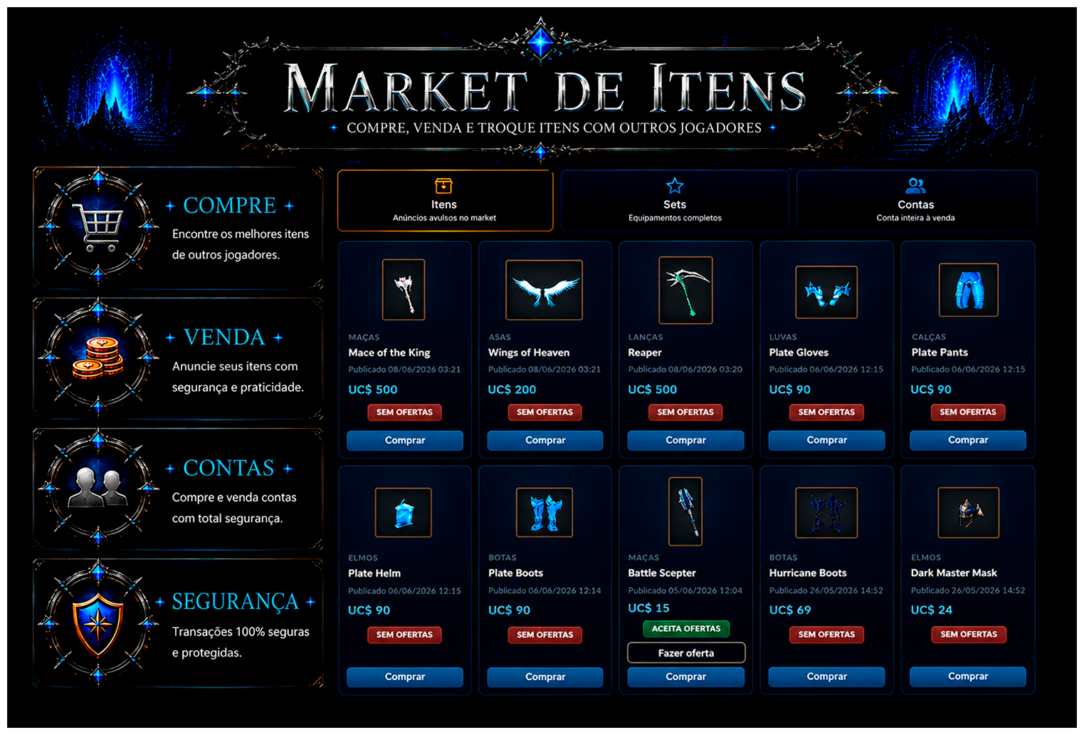 Market de itens